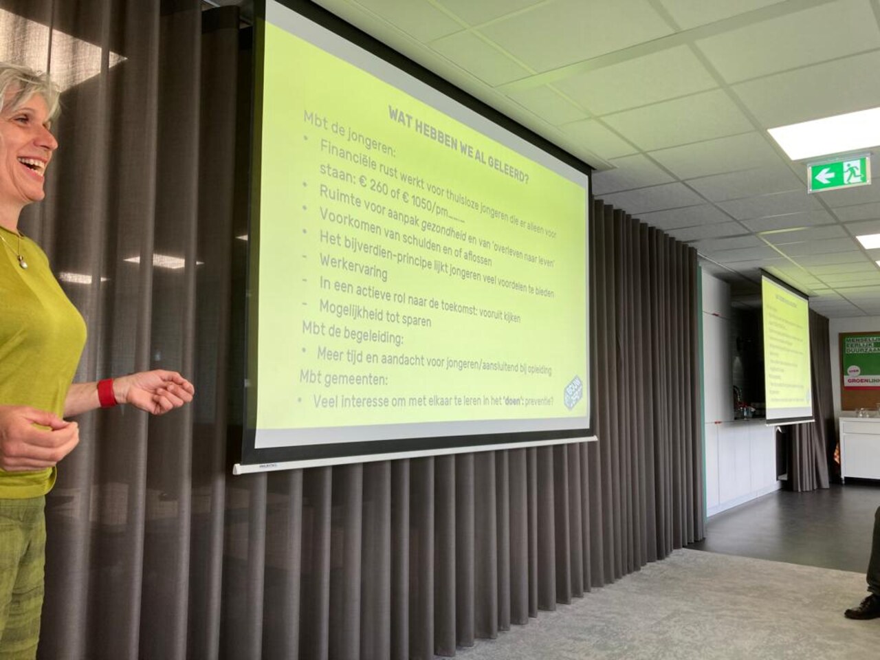 Marleen van der Kolk spreekte over het Bouwdepot