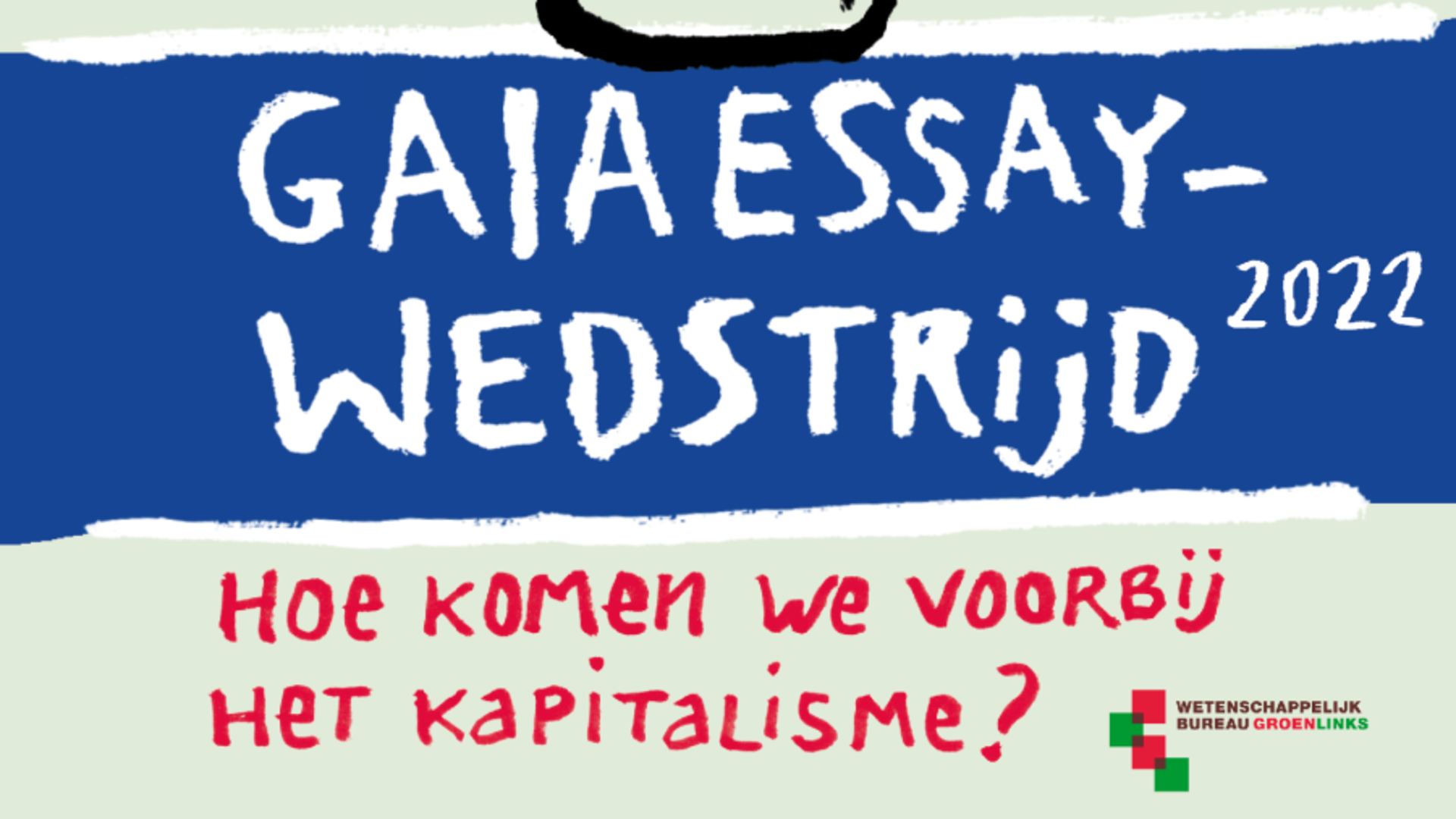 Gaia essaywedstrijd. Vormgeving: ariannefaber.com